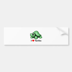 Ik hou van schildpadden bumpersticker