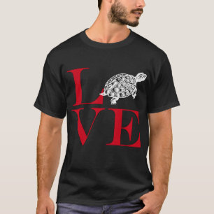 Ik hou van schildpadden - donker gekleurd T-shirt