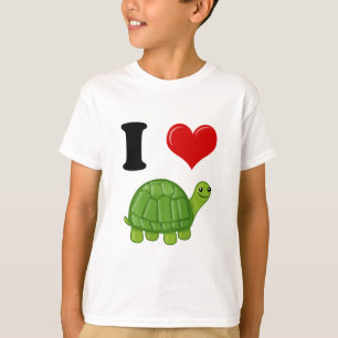 Ik hou van schildpadden t-shirt