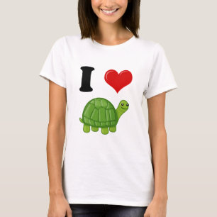 Ik hou van schildpadden t-shirt