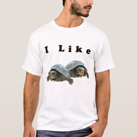 Ik hou van schildpadden t-shirt (Voorkant)