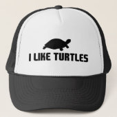 Ik hou van schildpadden trucker pet (Voorkant)