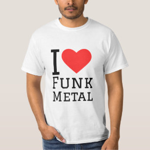 Ik hou van schimmelmetalen vierkante sticker t-shirt