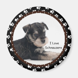 Ik hou van Schnauzers Magnet Magneet