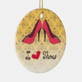 Ik hou van schoenen kerst ornament (Rechts)