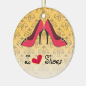 Ik hou van schoenen kerst ornament (Links)