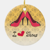 Ik hou van schoenen kerst ornament (Achterkant)