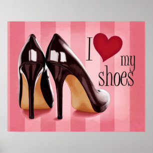Ik hou van schoenen poster