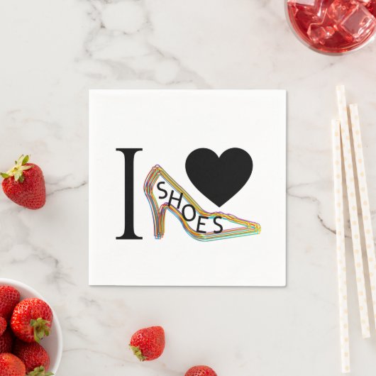 Ik hou van schoenen servet (Insitu)