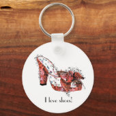 Ik hou van schoenen! sleutelhanger (Voorkant)