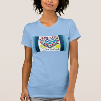 Ik hou van Schotland vlag T-shirt