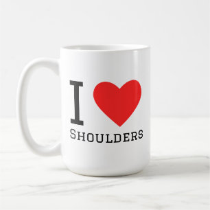 Ik hou van schouders koffiemok