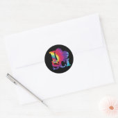 Ik hou van Science tie dye stickers (Envelop)
