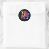 Ik hou van Science tie dye stickers (Tas)