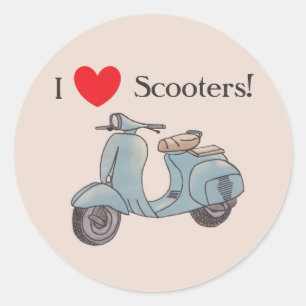 Ik hou van scooters! Stickers
