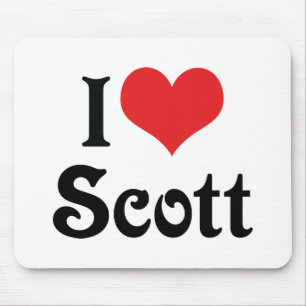 Ik hou van Scott Muismat