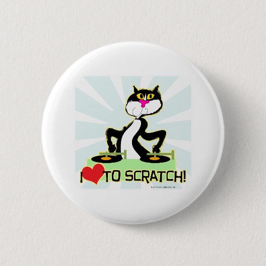 Ik hou van Scratch Ronde Button 5,7 Cm (Voorkant)