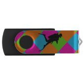 Ik hou van scuba-duikende USB-flashdrive Swivel USB 2.0 Stick (Voorkant)