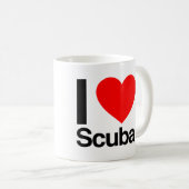 ik hou van scuba koffiemok (Voorkant rechts)