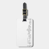 Ik hou van Seattle in een uitzonderlijke stijl Bagagelabel (Voorkant verticaal)