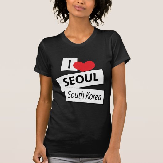 Ik hou van Seoul Zuid-Korea T-shirt (Voorkant)