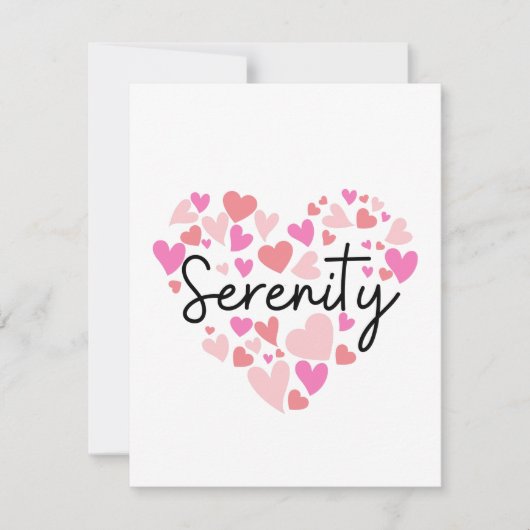 Ik hou van Serenity Notitiekaartje (Voorkant)
