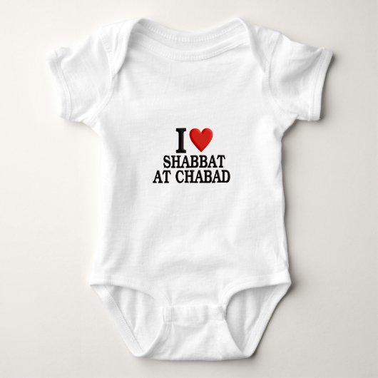 Ik hou van Shabbat in Chabad Romper (Voorkant)