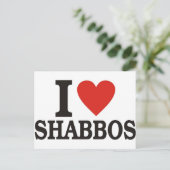 Ik hou van Shabbos Briefkaart (Staand voorkant)