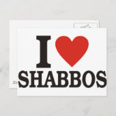 Ik hou van Shabbos Briefkaart (Voorkant / Achterkant)