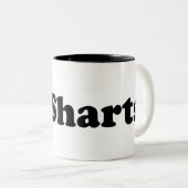 Ik hou van Sharts Tweekleurige Koffiemok (Voorkant rechts)