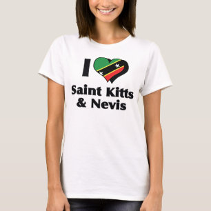Ik hou van Shirt van Saint Kitts en Nevis