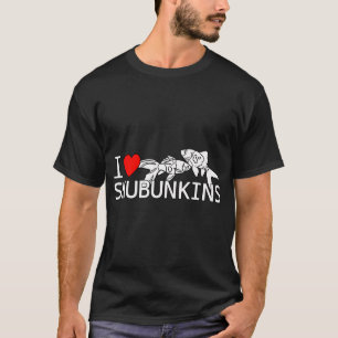 Ik hou van Shubunkin Goudvis Fancy Goudvis Aquariu T-shirt