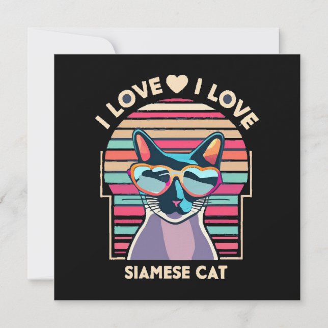 Ik hou van Siamese kat (Voorkant)