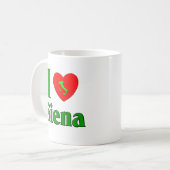 Ik hou van Siena Italië Koffiemok (Voorkant links)