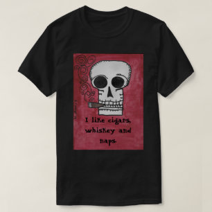 Ik hou van sigaren, whisky en kranen t-shirt