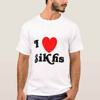 Ik hou van Sikhs (Klassieke tekst) T-shirt