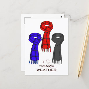 Ik hou van sjaals! briefkaart