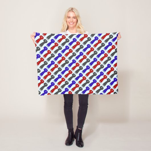Ik hou van sjaals! fleece deken (In situ)