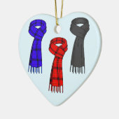 Ik hou van sjaals! keramisch ornament (Links)