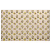 Ik hou van sjabloon in de koffiebroidery stof (Fat Quarter)