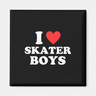 Ik hou van Skater Boys Funny Skateboarding Egirl E Magneet