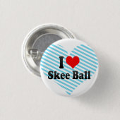 Ik hou van Skee Ball Ronde Button 3,2 Cm (Voorkant /achterkant)
