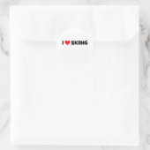 Ik hou van Skien Ronde Sticker (Tas)