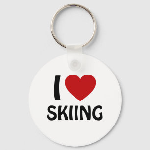 Ik hou van SKIËN Sleutelhanger
