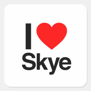 Ik hou van Skye Vierkante Sticker