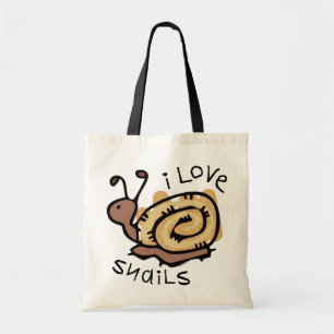 Ik hou van slakken tote bag