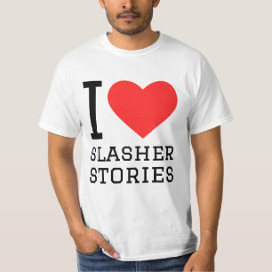 Ik hou van slasher verhalen t-shirt