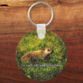 Ik hou van sleutelhanger op Groundhog Day (Voorkant)
