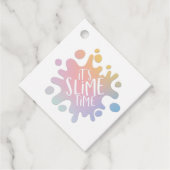 Ik hou van slijm regenboog klei blob bedankjes labels (Voorkant)