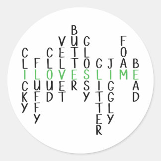 Ik hou van slijm stickers